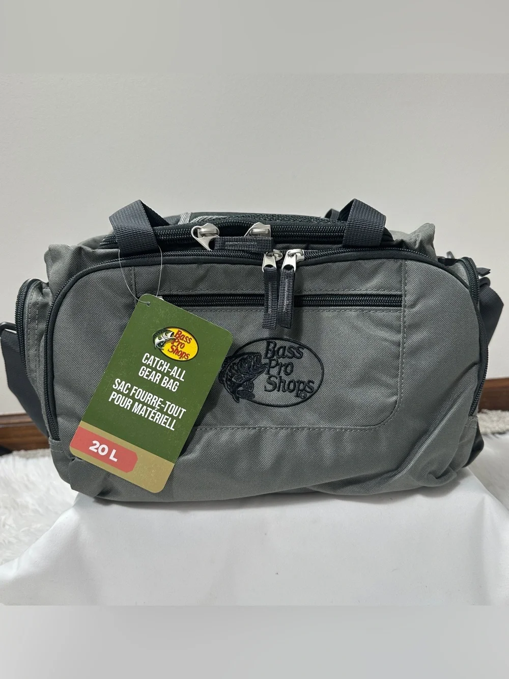 Bass Pro Shops Catch-All Gear Bag 20L Camo Gray Fishing Tackle Duffel, Set Of 2